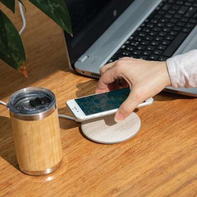 Cargador inalámbrico de paja de trigo personalizado